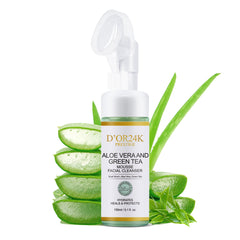 Aloe Vera and Green Tea - Mousse Facial Cleanser